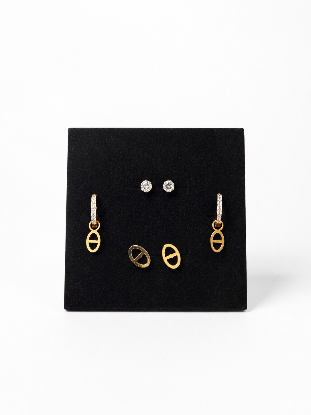 Boucles d'oreilles en acier inoxydable - Lys Paris