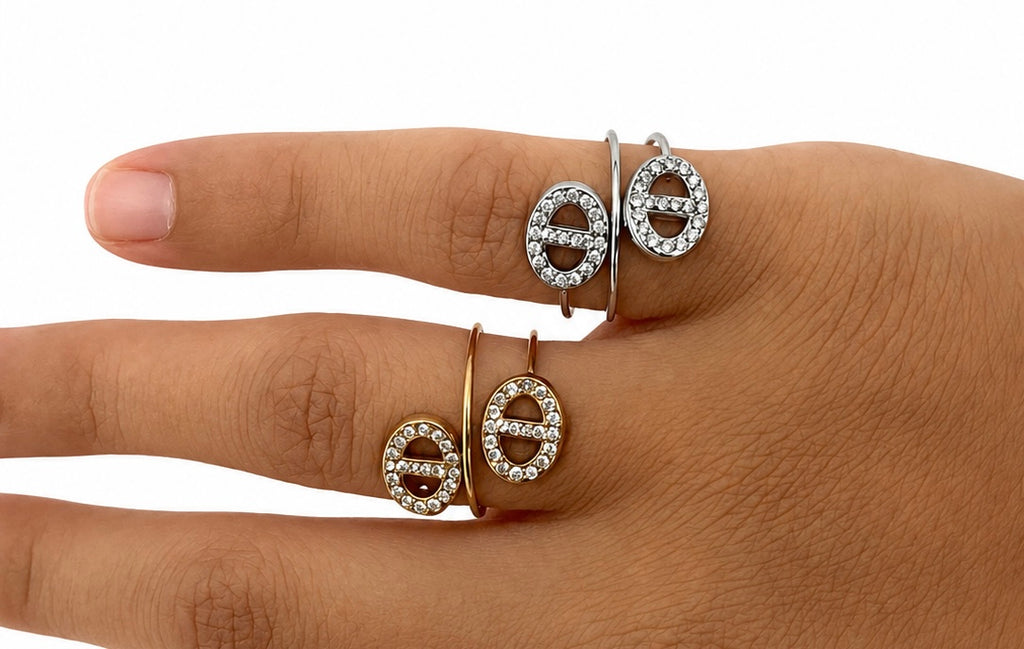 Bague Ornella en acier inoxydable - Lys Paris