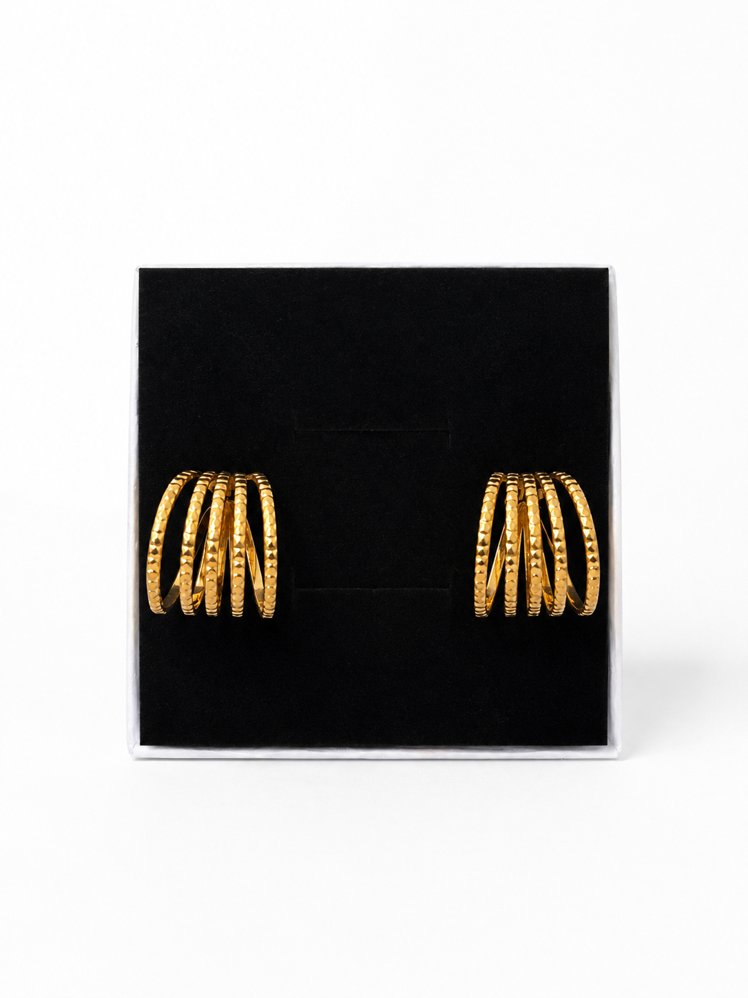 Boucles d'oreilles Boucles d'Or dorées en acier inoxydable - Lys Paris